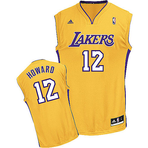  NBA Los Angeles Lakers 12 Dwight Howard New Revolution 30 Swingman Home Yellow Jersey